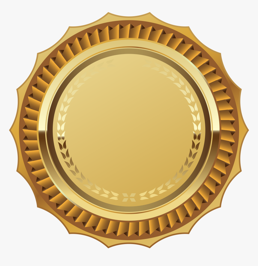Gold Image With Transparent - Gold Seal Transparent Png, Png Download, Free Download