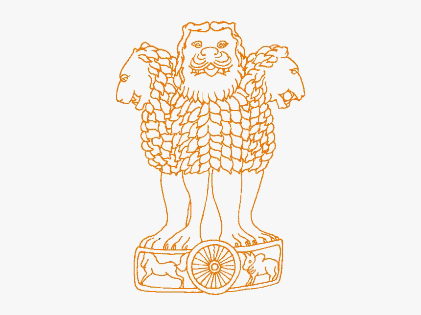 Emblem Of India - National Emblem Of India Drawing, HD Png Download, Free Download
