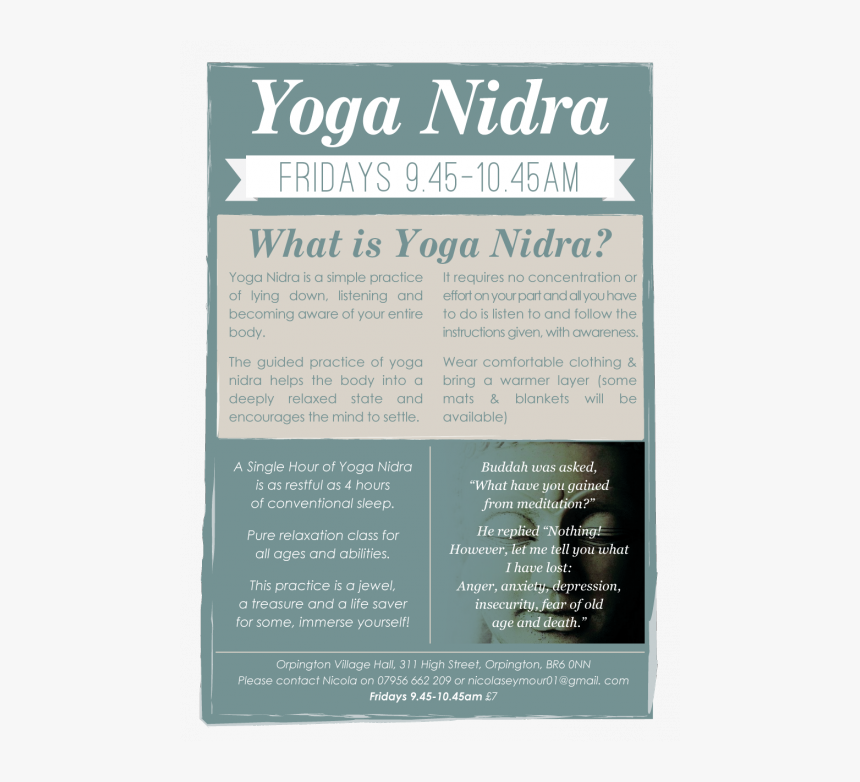 Yoga Nidra Class Plan, HD Png Download, Free Download