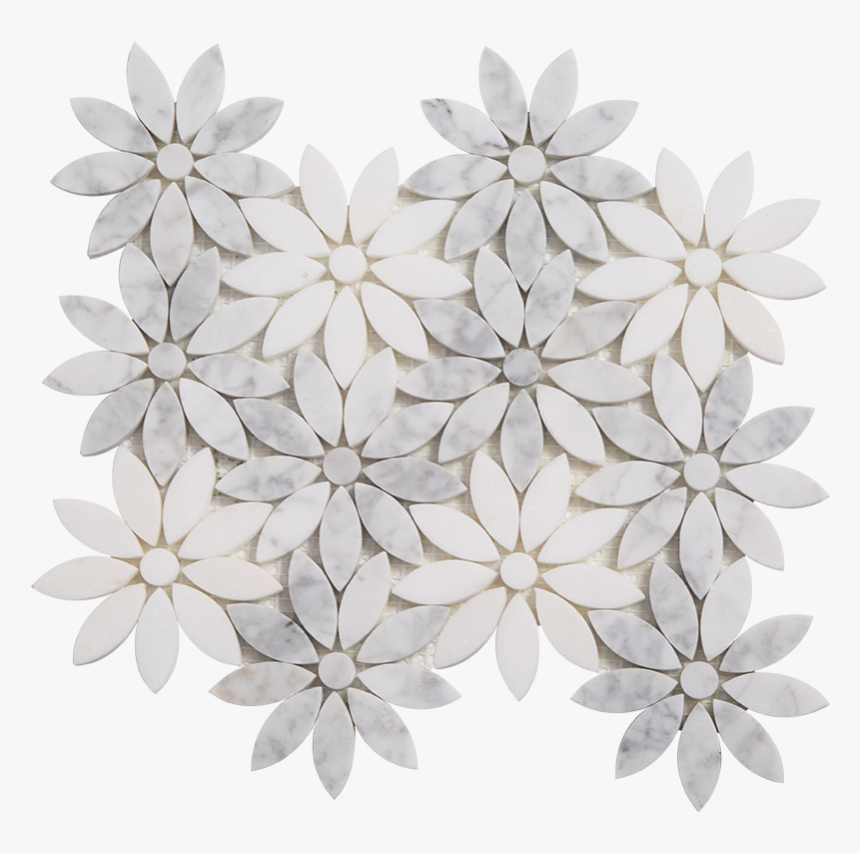 Centurymosaic Flower Marble Mosaic Tile - White Mosaic Flower Tiles, HD Png Download, Free Download