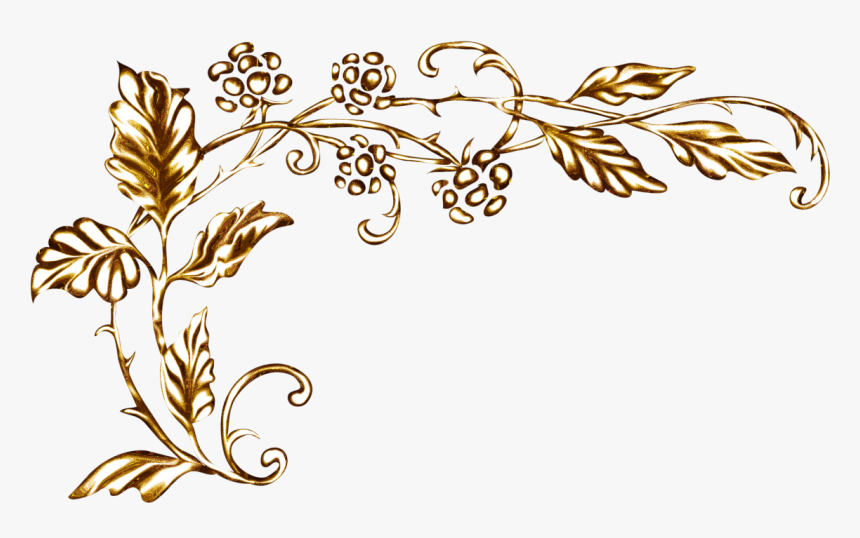 Manuscript Gold Ornament Corner Mosaic Illuminated - Transparent Corner Ornaments Png, Png Download, Free Download