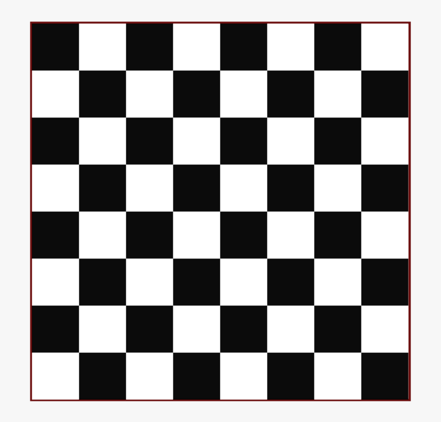 Tile Check Draughts Chess Mosaic - Checkers Black And White, HD Png Download, Free Download