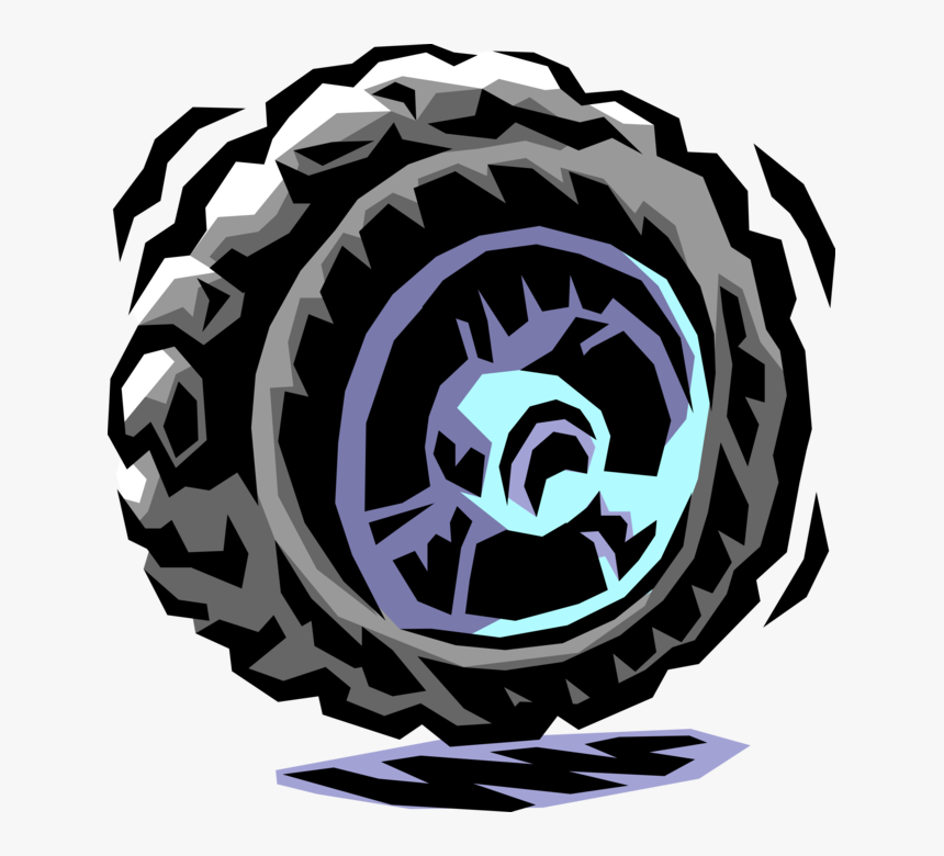 Vector Illustration Of Modern Pneumatic Rubber Tire - Illustration, HD Png Download, Free Download