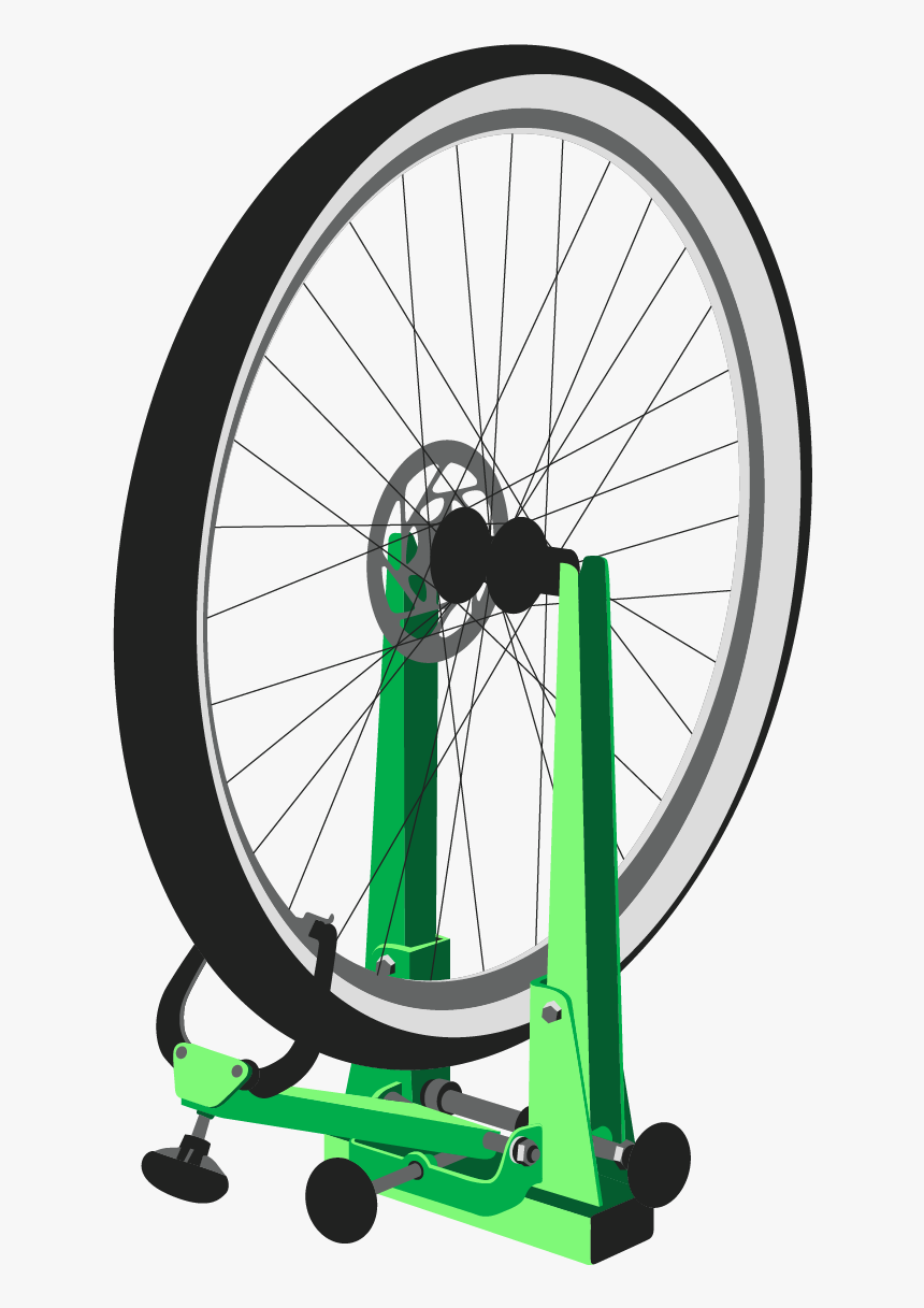 Wheel Png Bicycle - Bike Wheel Truing Stand, Transparent Png, Free Download