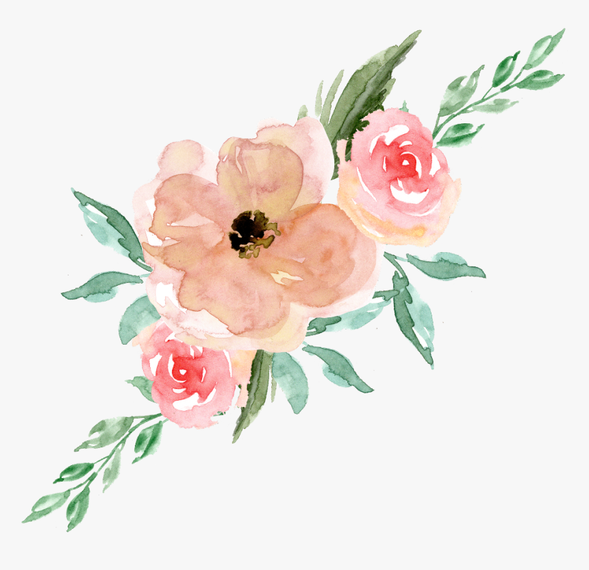 #boquet #bouquet #watercolor #watercolour #flowers - Watercolor Transparent Floral Bouquet, HD Png Download, Free Download