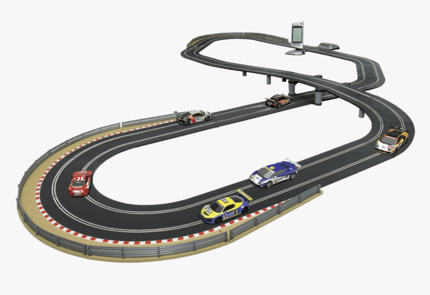 Digital Scalextric Circuit Transparent Background - Scalextric Digital Advanced 6 Car Powerbase Track, HD Png Download, Free Download