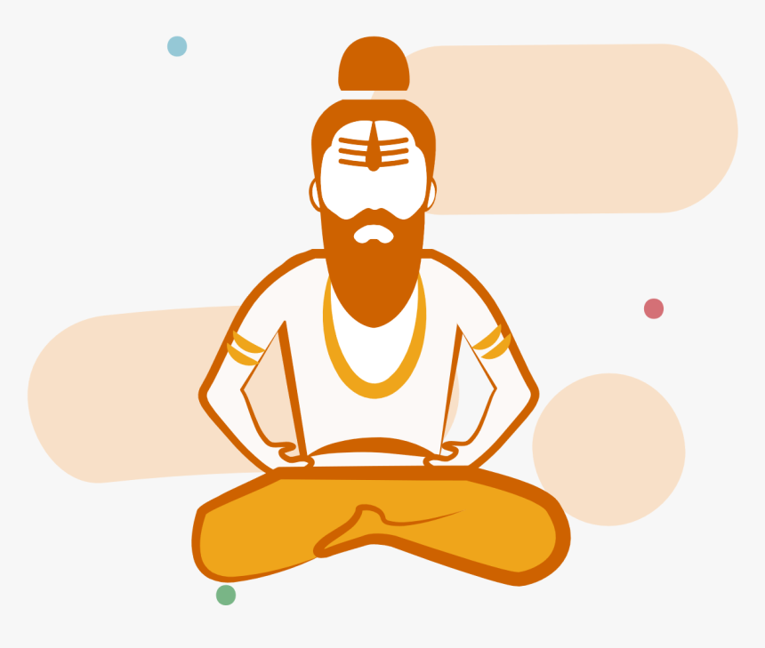 Monk Vector Pandit - Pandit Vector Art, HD Png Download, Free Download