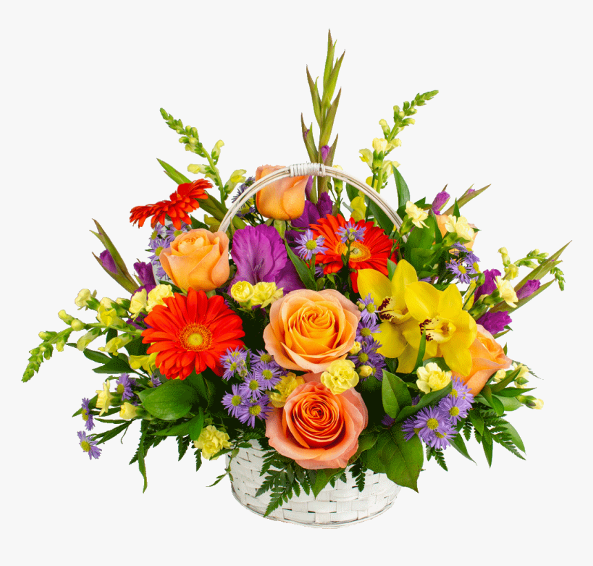 Bouquet Basket Png - Bouquet, Transparent Png, Free Download