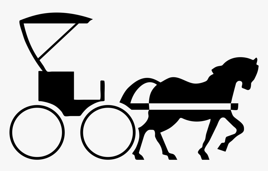 Wagon Vector Wedding Indian Horse Jpg Freeuse Stock - Horse And Buggy Clip Art, HD Png Download, Free Download