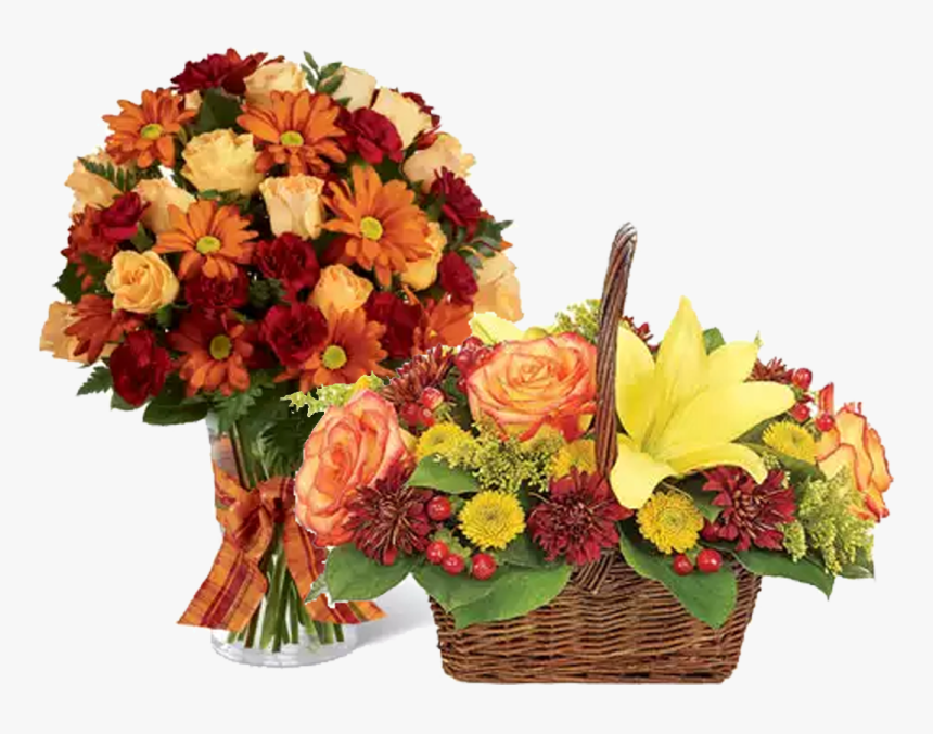 Transparent Bouquet Basket Png, Png Download, Free Download