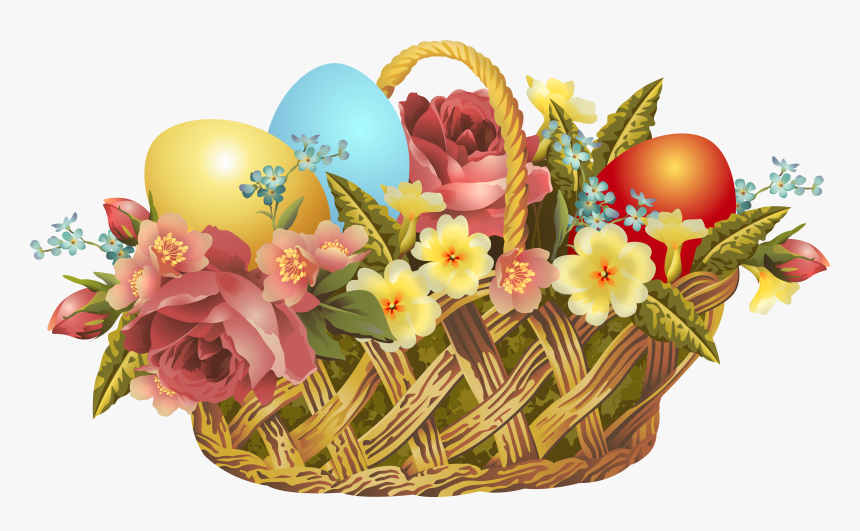 Transparent Vintage Clipart - Vintage Easter Basket, HD Png Download, Free Download