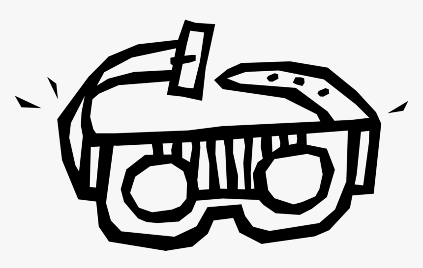 Vector Illustration Of Protective Eyewear Safety Goggles - Illustration, HD Png Download, Free Download