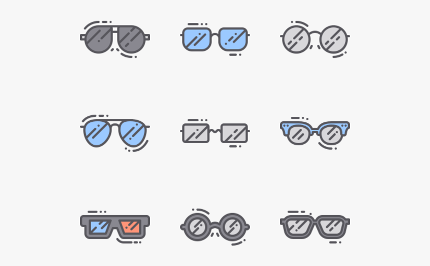 Eyeglasses - Sunglasses Blue Png Vector, Transparent Png, Free Download