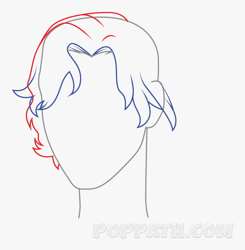 Clipart Royalty Free Library Boys Drawing Wavy Hair - Cartoon, HD Png Download, Free Download