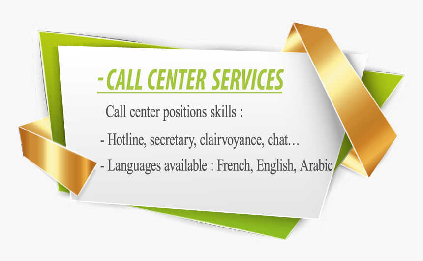 2 Cadre Service Call Center Angl - French Call Center Services, HD Png Download, Free Download