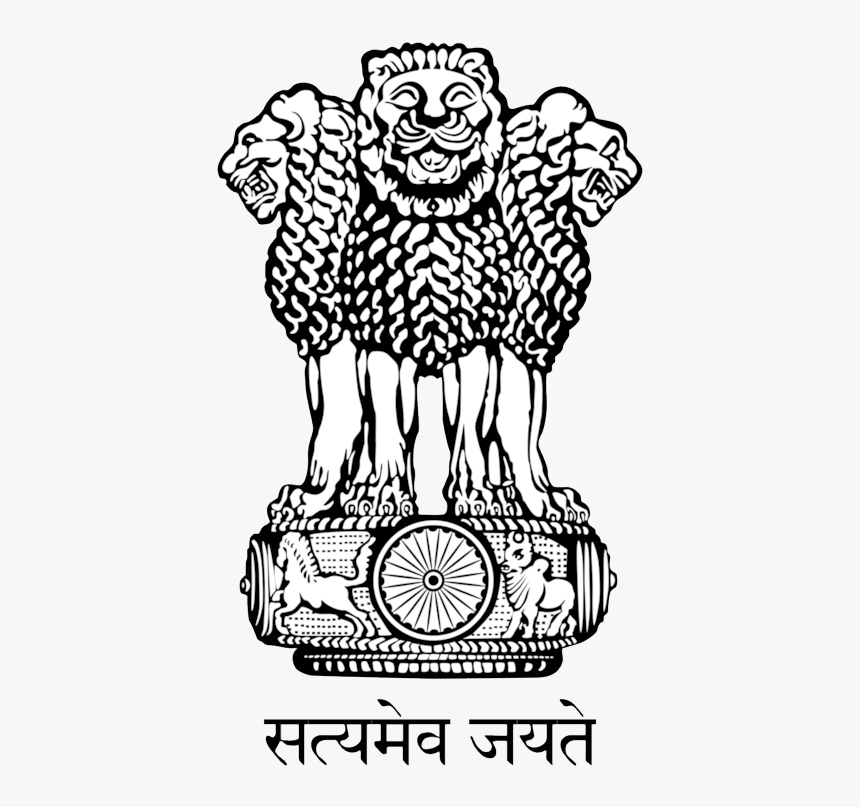 Coat Of Arms Of India Png - National Emblem Of India, Transparent Png, Free Download