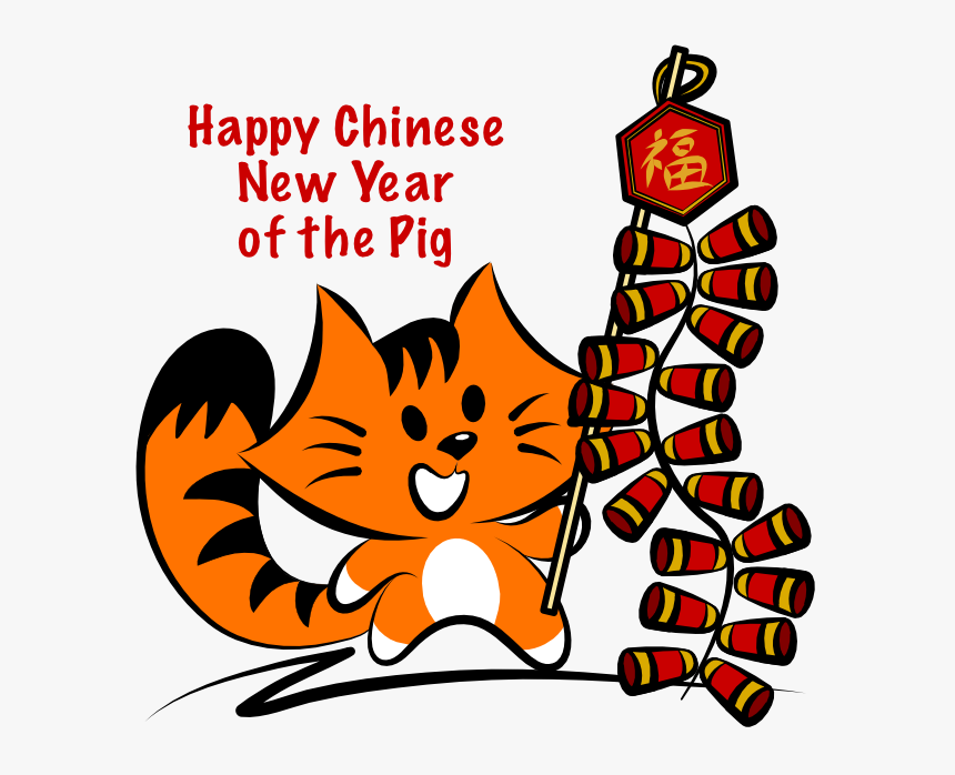 Kiki Adores Chinese New Year Firecrackers - Cartoon, HD Png Download, Free Download