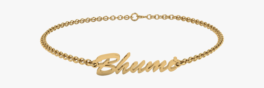 Personalise Name Bracelet Opnr39 - Chain, HD Png Download, Free Download