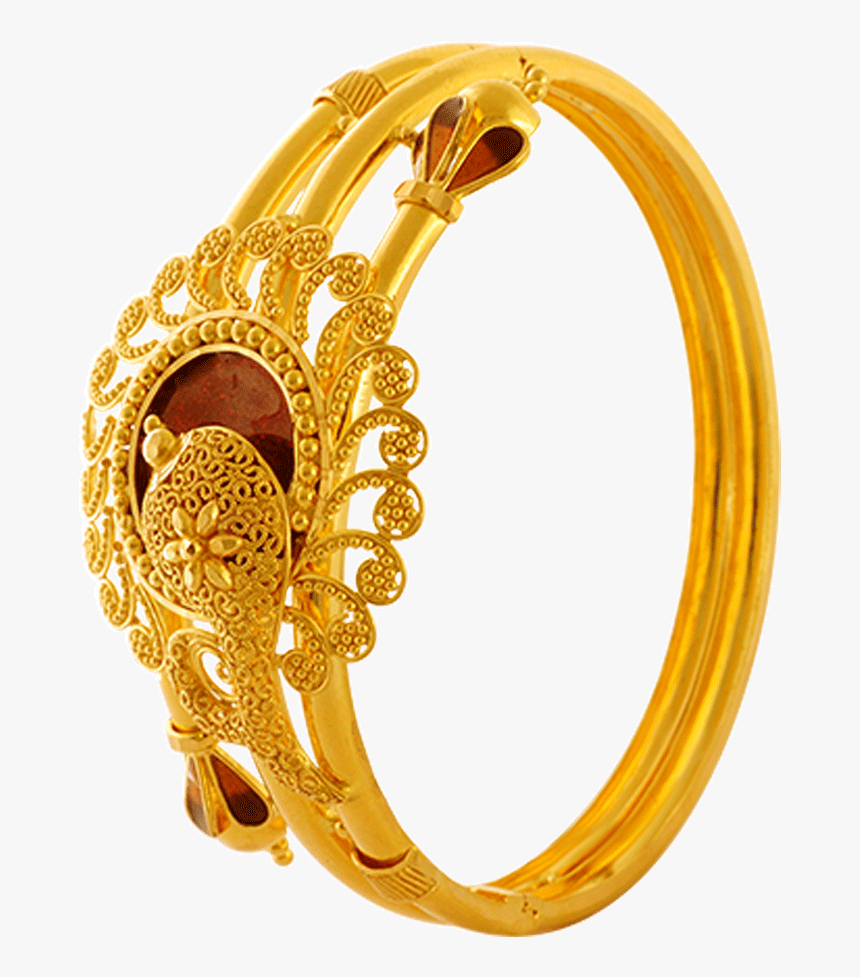 22kt Yellow Gold Bangle For Women - Pc Chandra Bala Collection With Price, HD Png Download, Free Download