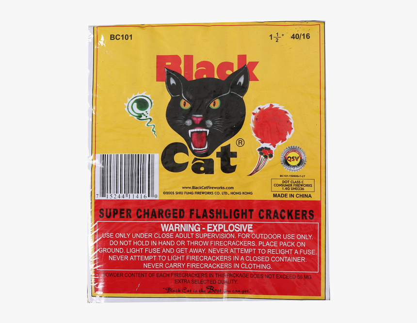 Black Cat Fireworks Logo Sticker, HD Png Download, Free Download