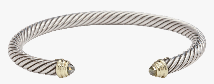 David Yurman 5mm Peridot 14k & Sterling Silver Cable - David Yurman Cable Bracelet Peridot, HD Png Download, Free Download