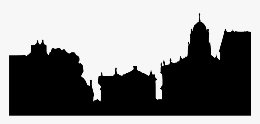 Oxford Silhouette Building City Png Image - Silhouette Small Town Png, Transparent Png, Free Download