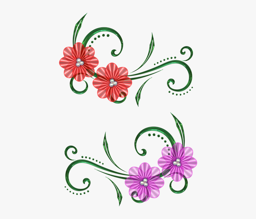 Graphic Design Art Flower Hd 9, Buy Clip Art - Design Draw In Scrap Book, HD Png Download, Free Download