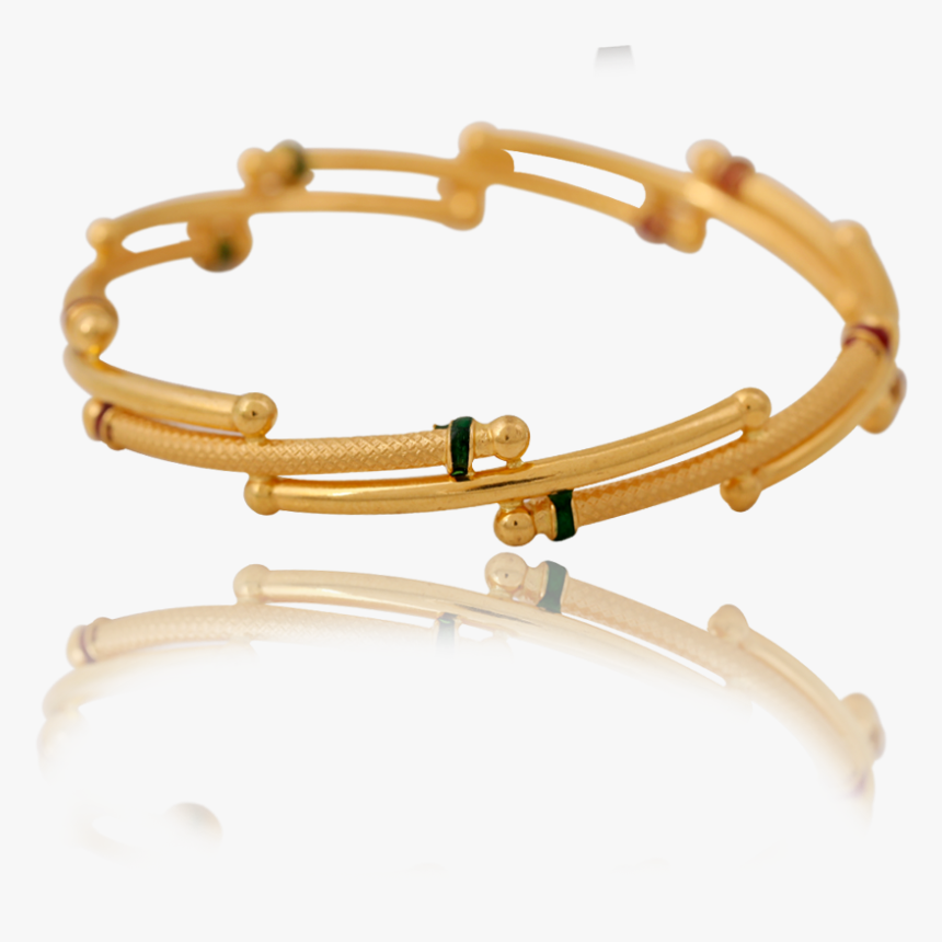 Charming Gold Enamel Bangle - Bracelet, HD Png Download, Free Download