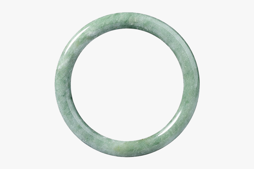 Green Calcite Jade Bangle Bracelet For Women - Circle, HD Png Download, Free Download