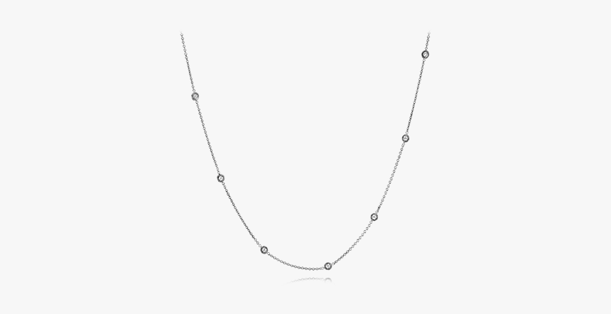 18k White Gold Necklaces Diamonds Direct St - Necklace, HD Png Download, Free Download