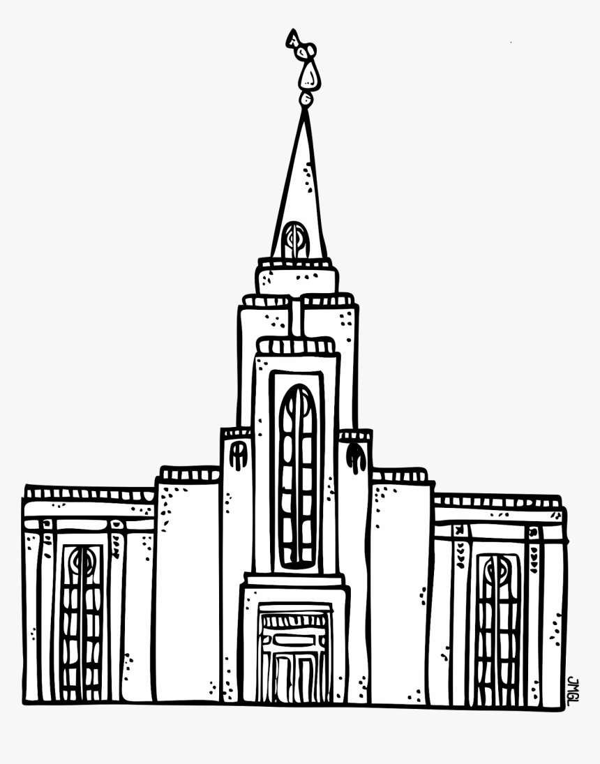 Curitiba Brazil Temple Drawing Latter Day Saints Temple - Desenho Templo, HD Png Download, Free Download