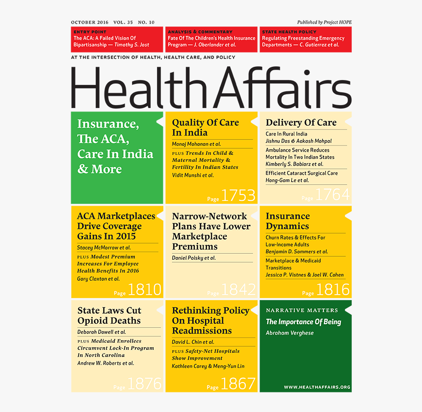 Health Affairs Journal, HD Png Download, Free Download