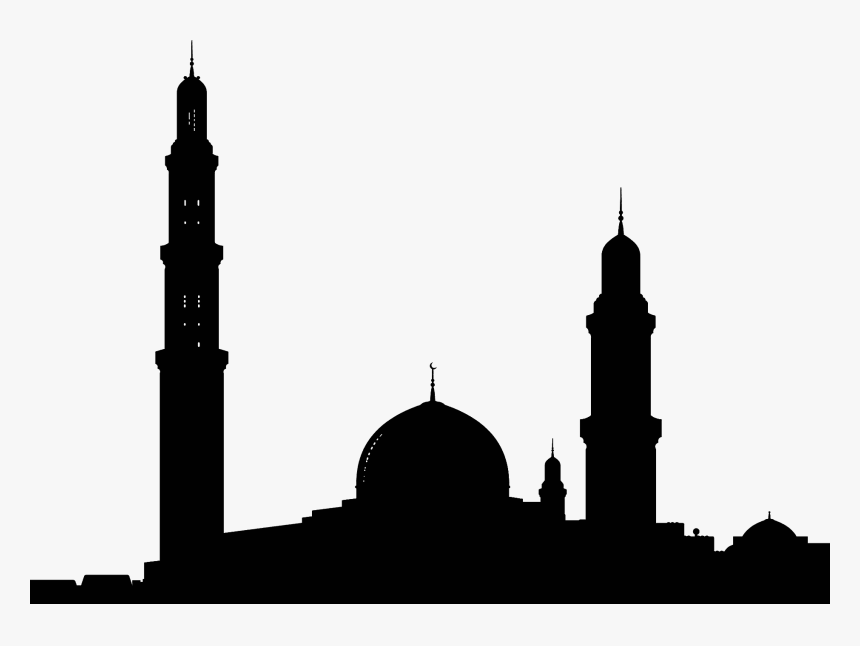 Silhouette, City, Architecture, Temple, Tower, Dome - Sultan Qaboos Grand Mosque, HD Png Download, Free Download