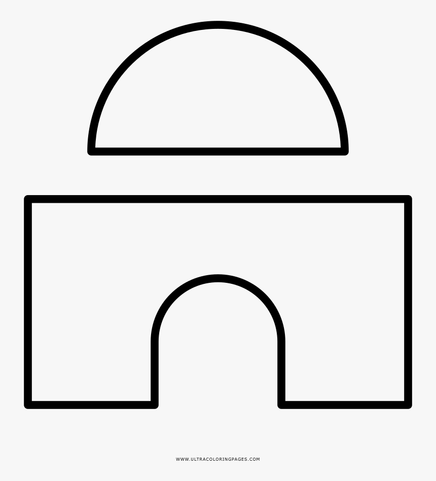 Temple Coloring Page - Line Art, HD Png Download, Free Download