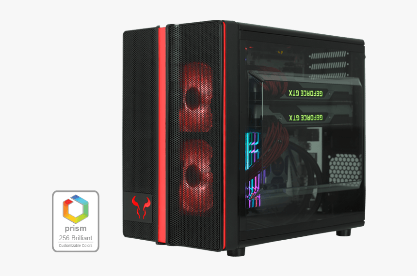 Riotoro Cr1088 Cube Rgb Gaming Case Black, HD Png Download, Free Download