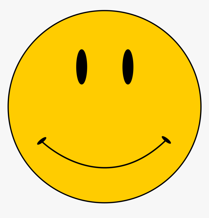 Yellow Happy Face Template, HD Png Download, Free Download