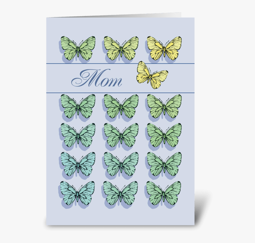 Mother"s Day Butterfly Flying Greeting Card - Common Blue, HD Png Download, Free Download