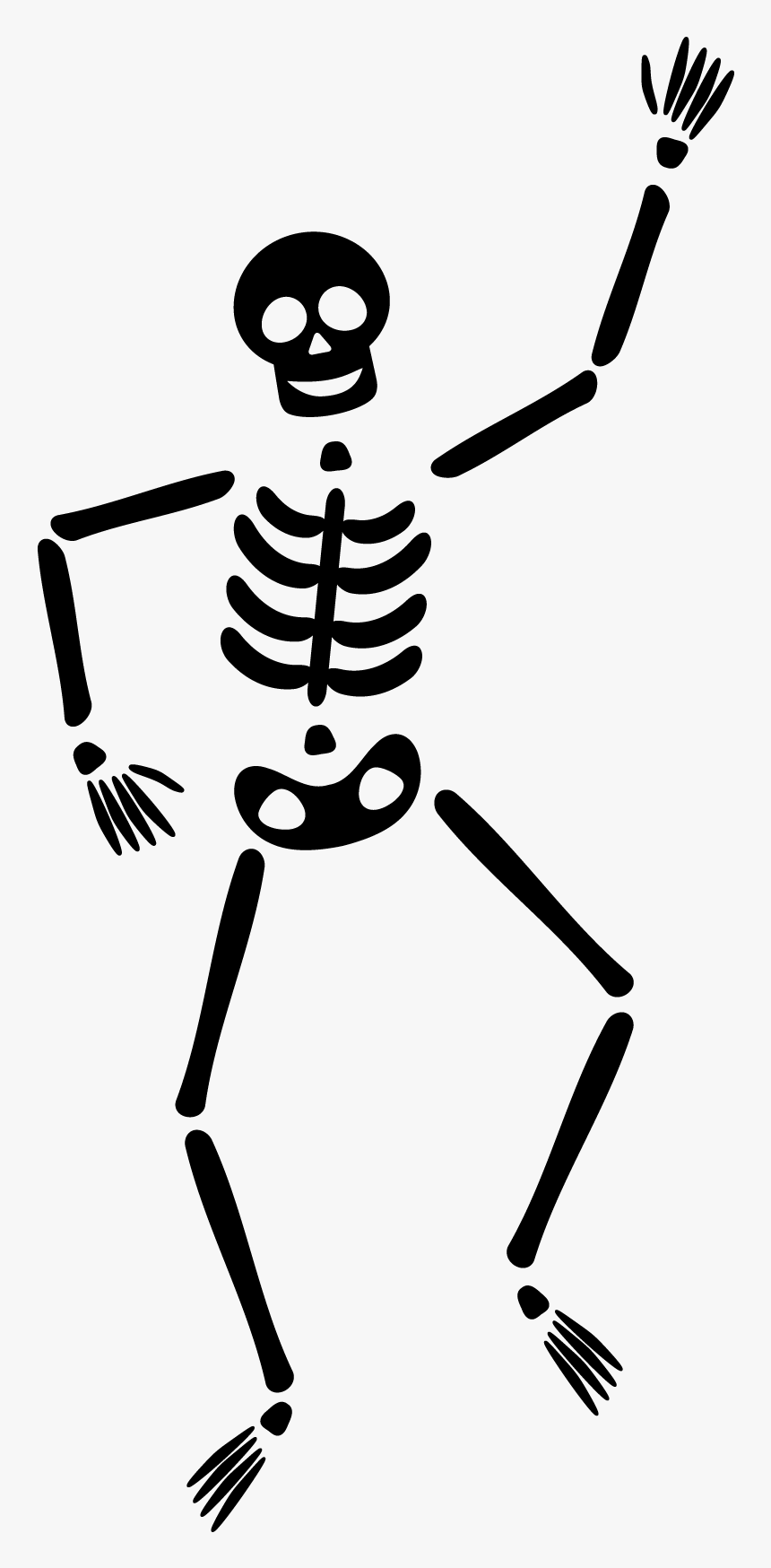 Dancing Skeleton Clipart - Dancing Skeleton Clipart Transparent, HD Png Dow...