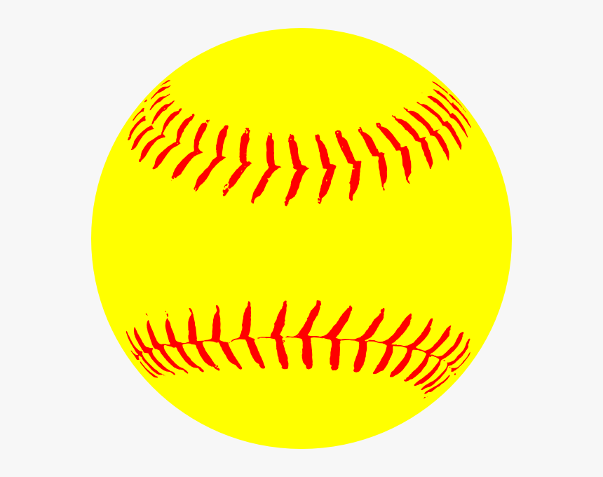 Softball Transparent - Pelota De Beisbol Dibujo, HD Png Download, Free Download