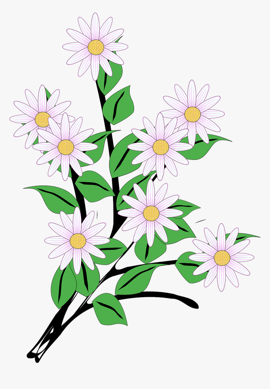 Bunch Of Flowers Clip Art, HD Png Download, Free Download