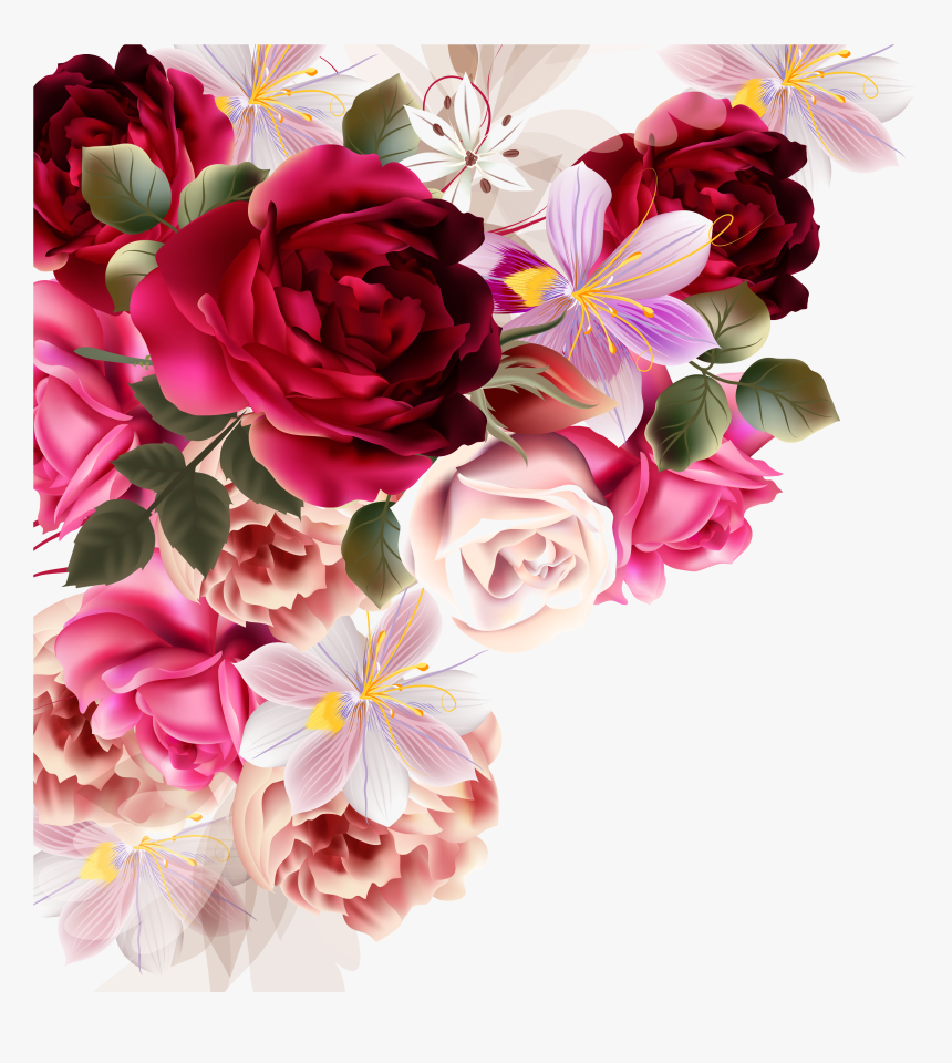 Drawing Spring Bunch Flower, HD Png Download, Free Download