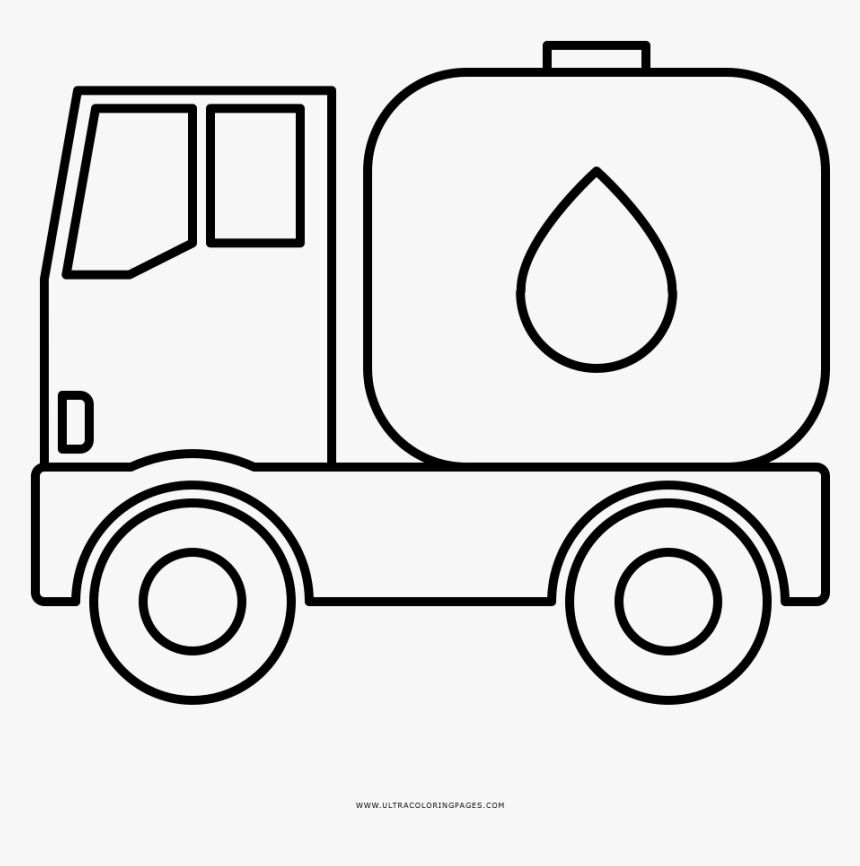 water tank truck coloring page  water tank truck drawing