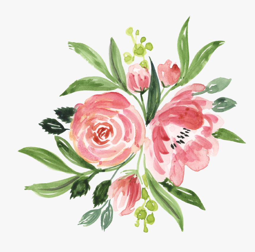 Botanical Flower Bunch Print & Cut File - Flower Bunch, HD Png Download, Free Download