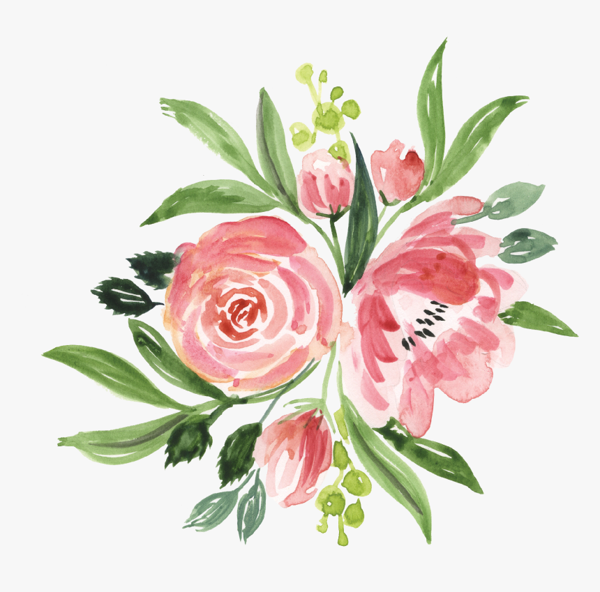 Botanical Flower Bunch Print & Cut File - Flower Bunch, HD Png Download ...