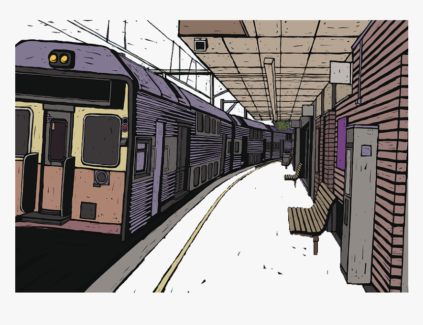 Transparent Metro Clipart - Train Platform Png, Png Download, Free Download