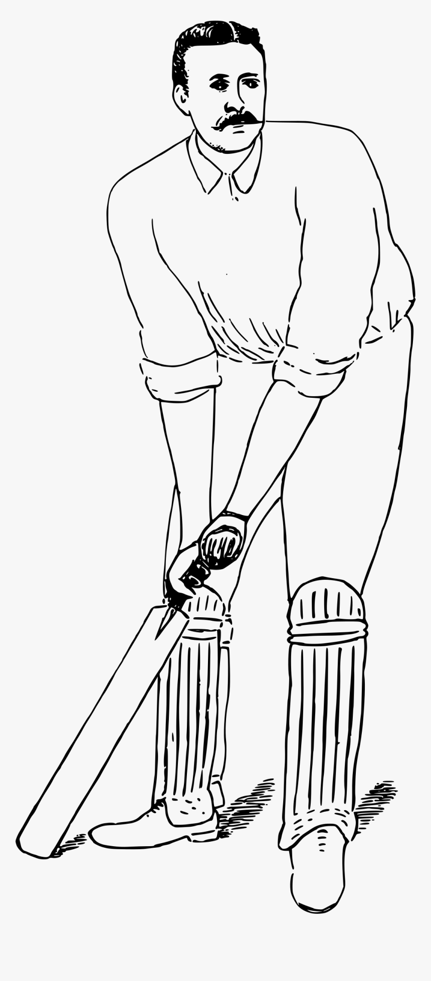 Cricketer 2 Clip Arts - Cricket Man, HD Png Download, Free Download