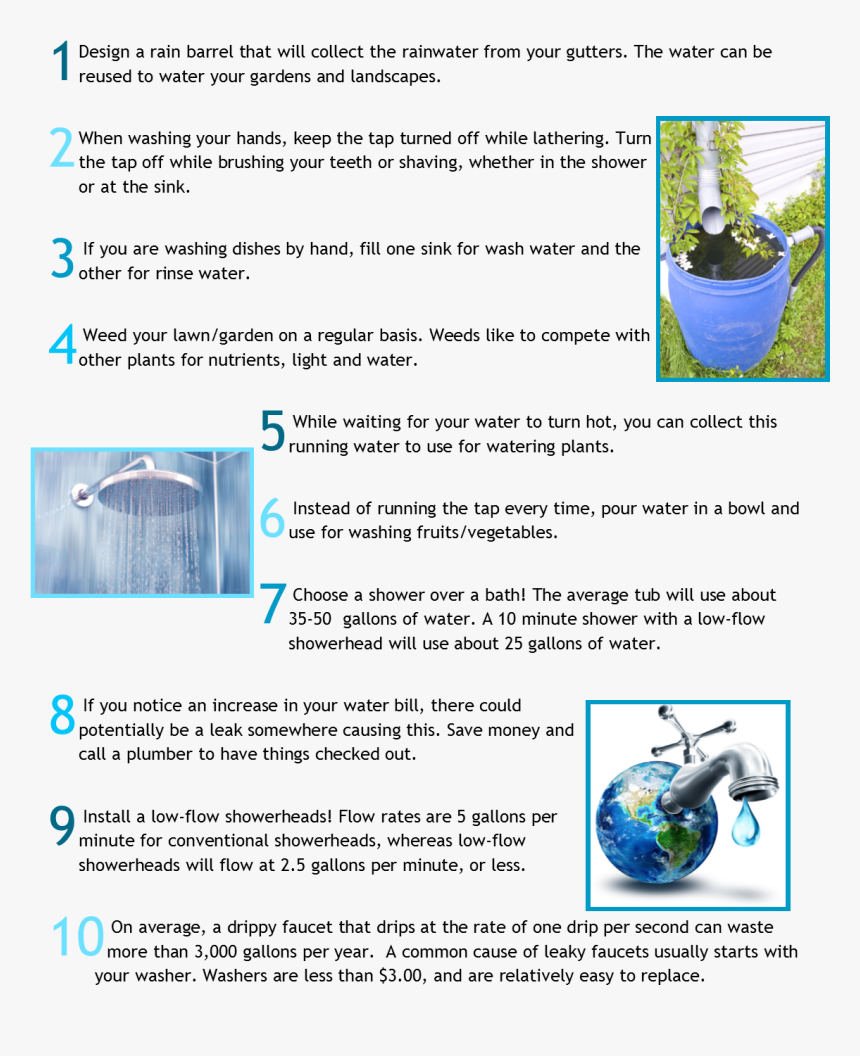 Top 10 Tips For Water Conservation - Water Conservation Hd, HD Png Download, Free Download