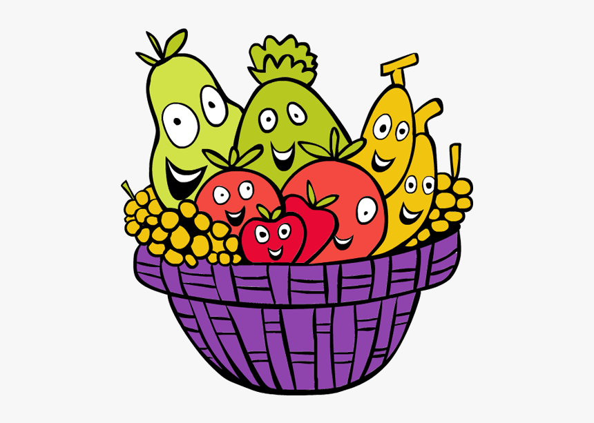 Fruit Free Download Best - Cute Fruit Basket Clip Art, HD Png Download, Free Download