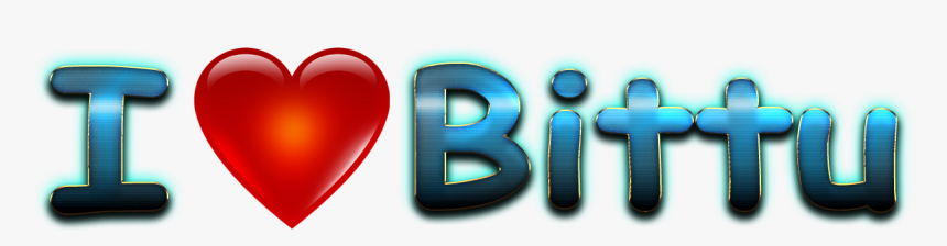 Bittu Love Name Heart Design Png - Heart, Transparent Png, Free Download