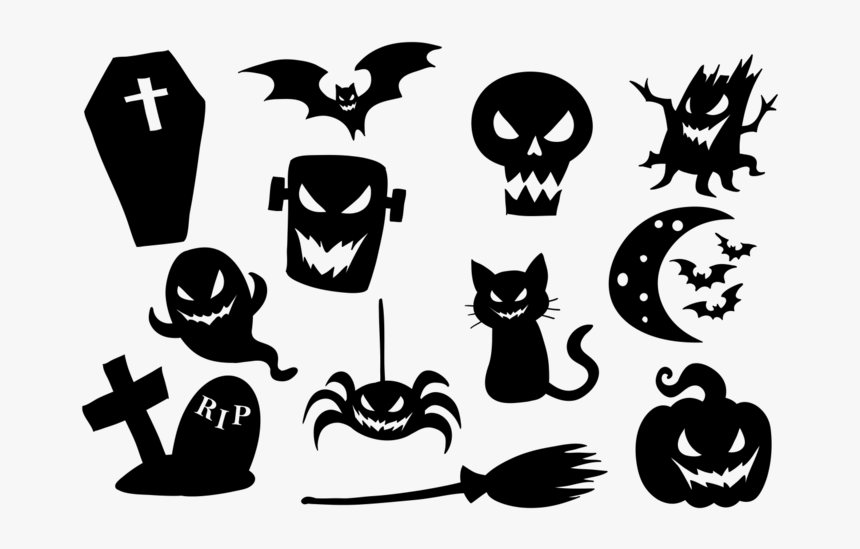 Horror Vector Edit - Transparent Halloween Vector Png, Png Download, Free Download